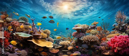 Coral reef and fishes © ART_ist