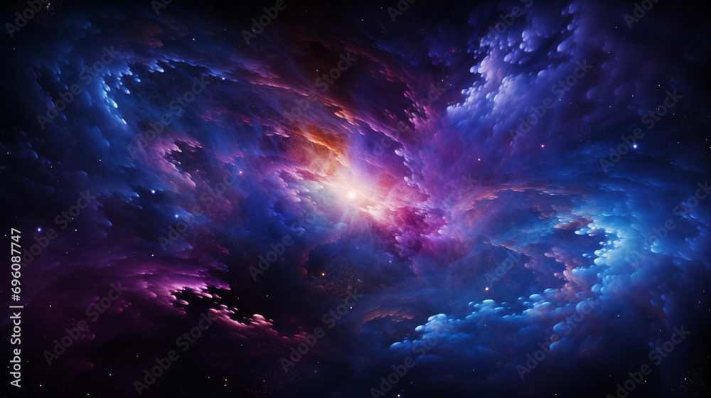 Cosmic Nebula Illumination