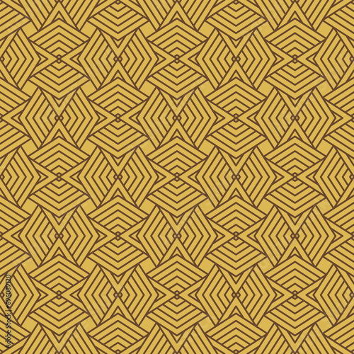 Retro geometric seamless pattern vector image