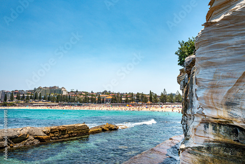 Coogee Beach, it is Stop 1 on the Bondi to Coogee Walk, with its clear waters, it is a popular beach to swim and surfing, with a deep sweep of sand. Sydney, Australia, Dec 2019 photo