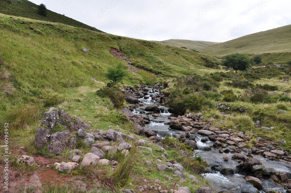 stream in hills
