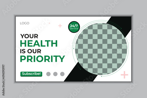 Medical YouTube Thumbnail Design Template