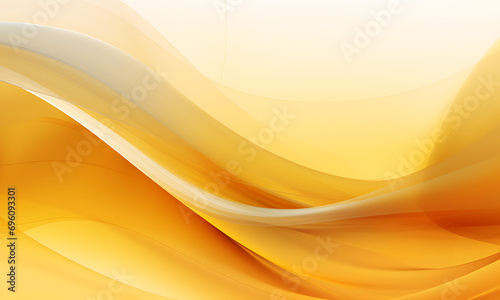 Abstract yellow wavy background in the style of energetic lines, gold and amber, abstract minimalist lines, smooth and curved lines 