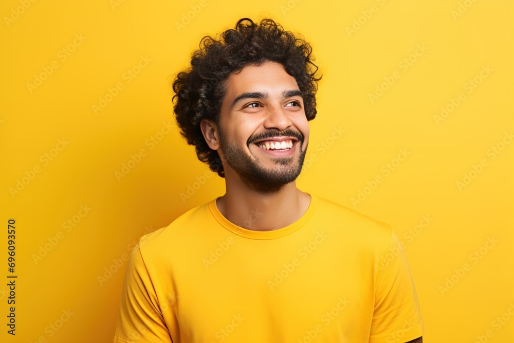 Handsome White Man Smiling Candidly. Generative AI. Handsome White Man Smiling Candidly. Generative AI.