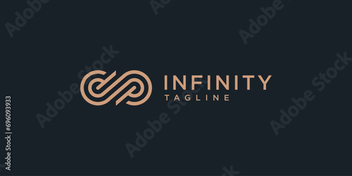 infinity sign, connection, loop logo design inspiration