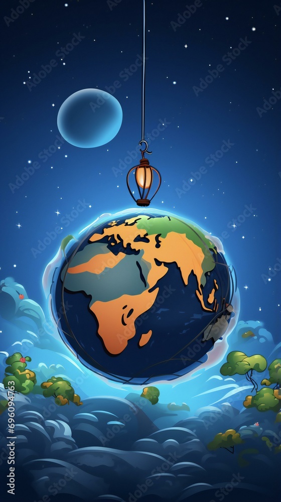 Fototapeta premium earth in space