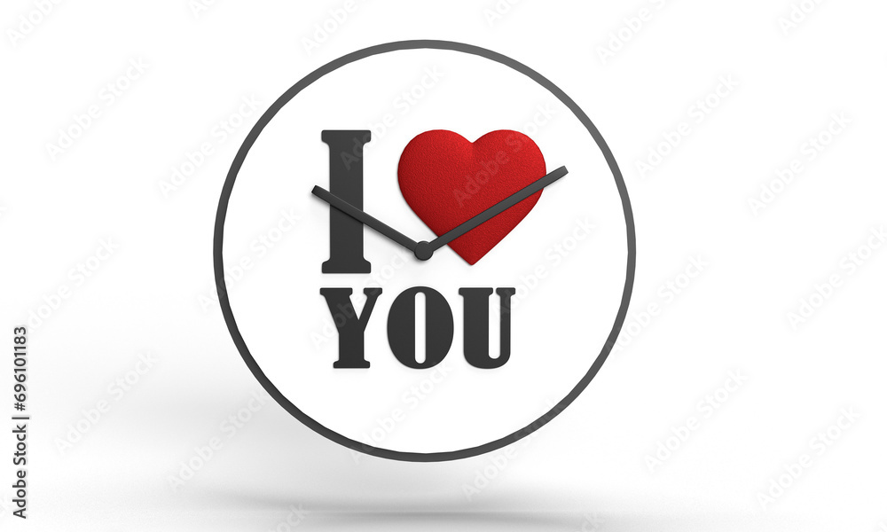 Clock alarm time circle round design i love heart shape you text font happy valentine day 14 fourteen day romance celebration festival wedding vintage message art shape feeling abstract emotion white Clock alarm time circle round design i love heart shape you text font happy valentine day 14 fourteen day romance celebration festival wedding vintage message art shape feeling abstract emotion white