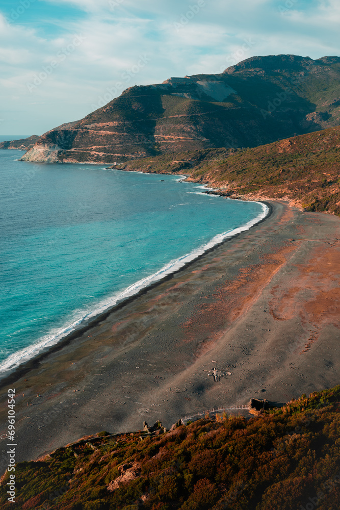 Fototapeta premium plage, vacances, mer, repos, Nonza
