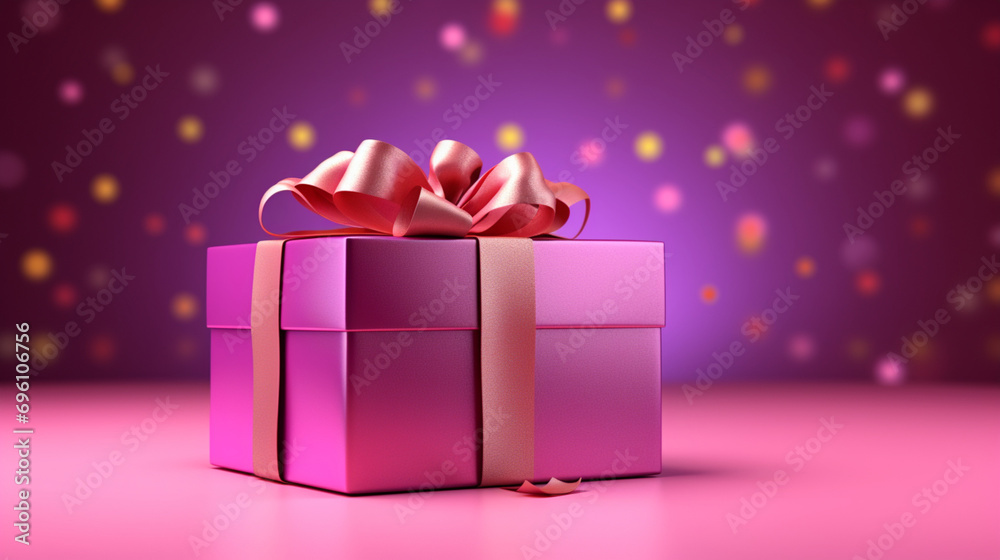 Cadeau rose, mauve. Espace vide de composition. Ambiance romantique. Saint-Valentin, Noël, anniversaire. Plaisir, offrir. Arrière-plan pour conception et création graphique. Cadeau rose, mauve. Espace vide de composition. Ambiance romantique. Saint-Valentin, Noël, anniversaire. Plaisir, offrir. Arrière-plan pour conception et création graphique.