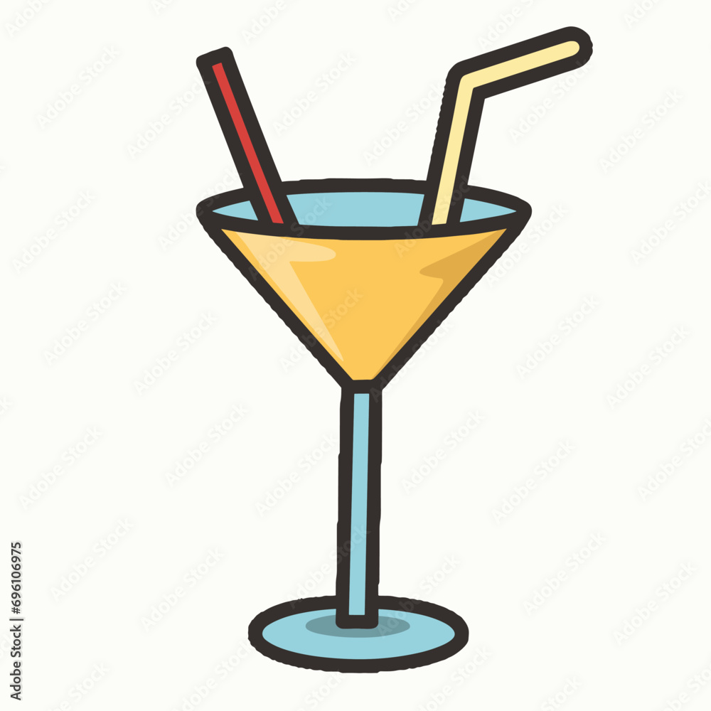 Alcoholic or non-alcoholic drinks with ice and slices of orange and lime. Margarita tasty beverage with cherry. Bloody marry in pub or bar, restaurant serving menu. Vector in flat cartoon style Alcoholic or non-alcoholic drinks with ice and slices of orange and lime. Margarita tasty beverage with cherry. Bloody marry in pub or bar, restaurant serving menu. Vector in flat cartoon style