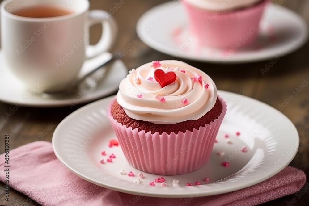 Love Infusion: Valentine's Day Cupcakes with Hearts and Flowers - Created with Generative AI Tools Love Infusion: Valentine's Day Cupcakes with Hearts and Flowers - Created with Generative AI Tools