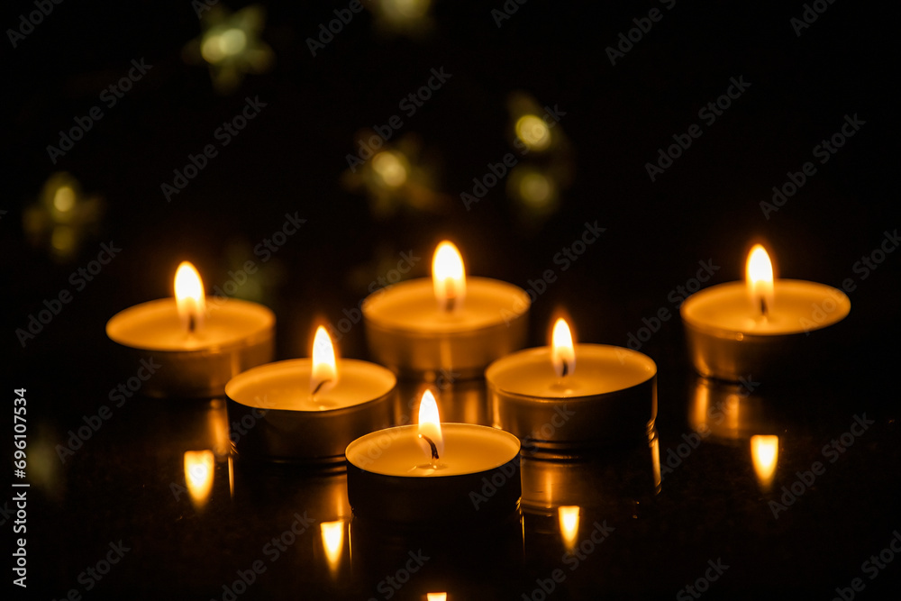 Candles shining in the darkness Candles shining in the darkness