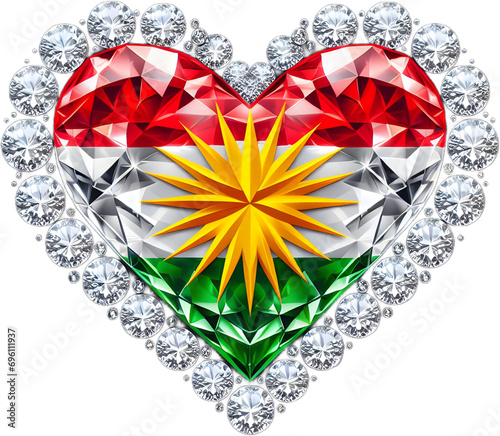 Kurdish Heart Vector photo