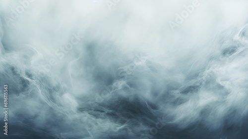 Abstract smoke patterns on a moody blue background