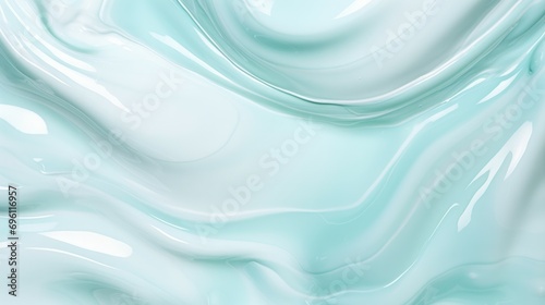 teal cream background, Teal foam cream texture. Cosmetic cleanser, shower gel, shaving foam background 