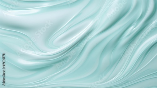 teal cream background, Teal foam cream texture. Cosmetic cleanser, shower gel, shaving foam background 