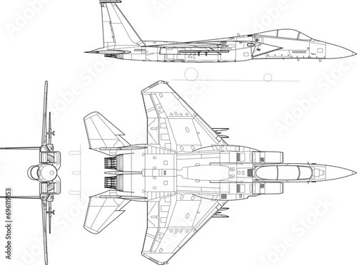 Air Plane, us army fighter jet, Line art vector, eps, file for cnc laser cutting, Laser engraving, wood engraving model, cricut, ezcad, digital cutting machine template Frame