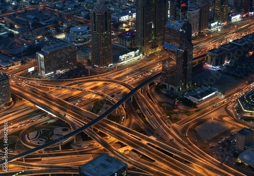 Crossroads in Dubai, United Arab Emirates, Asia photo