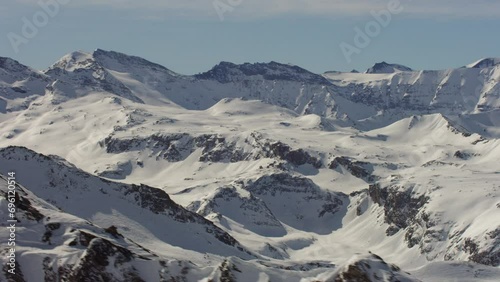 vue aérienne de val d'isère photo