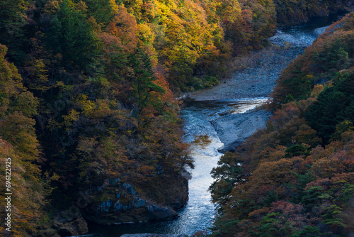 日本の風景・秋　栃木県日光市　紅葉の鬼怒川温泉 photo