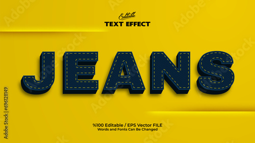 Editable Jeans Text Effect