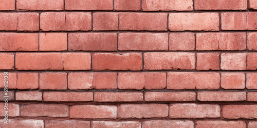 Red brick wall texture background © syam