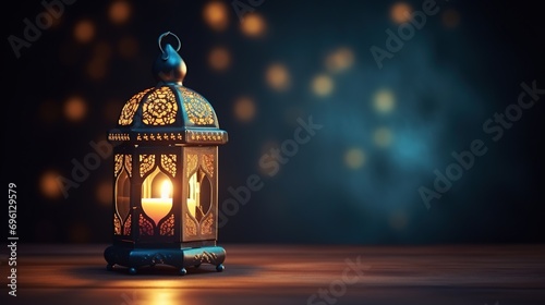 Ramadan Kareem greeting photo of beautiful Arabic lantern
