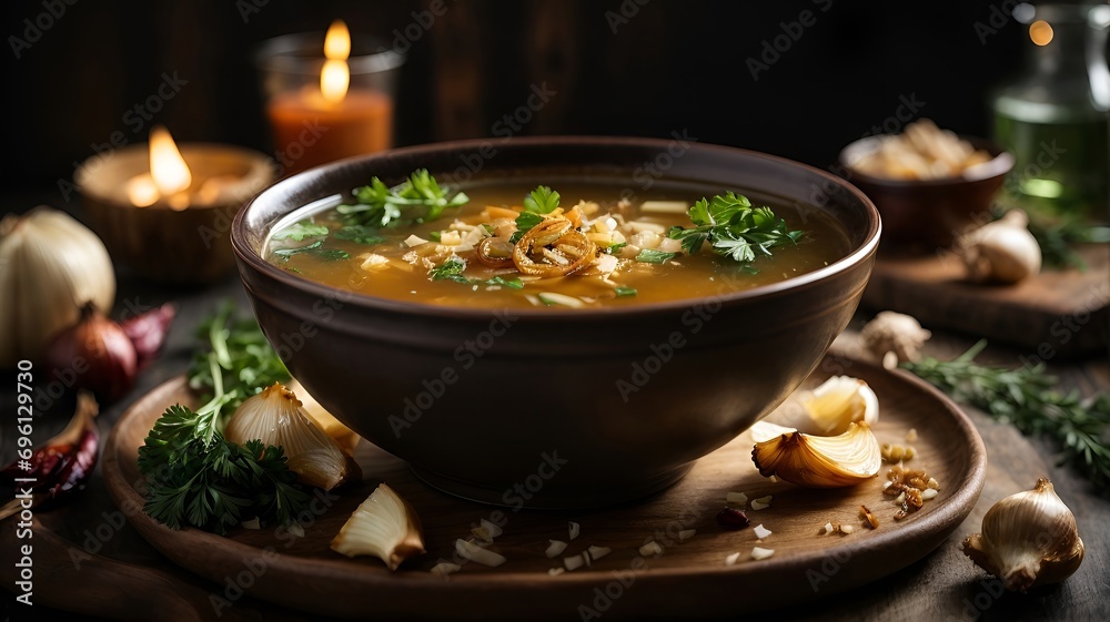 soup with meat and vegetables soup with meat and vegetables