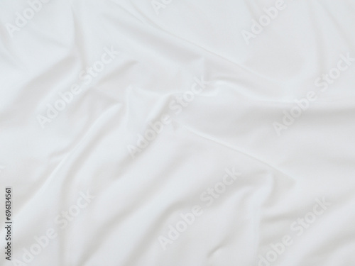white crumpled fabric background texture