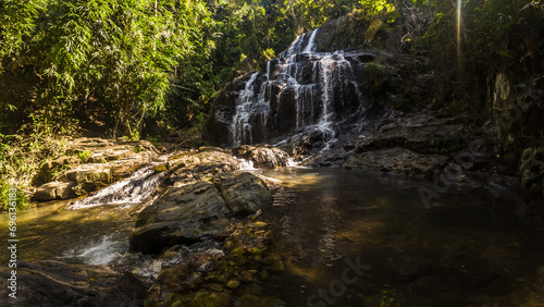 Namtok Salatdai waterfall small size waterfall ,Nakhon Nayok,Thailand