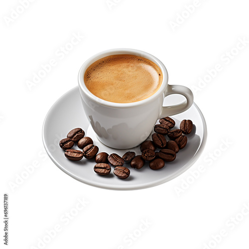 Espresso isolated on transparent background