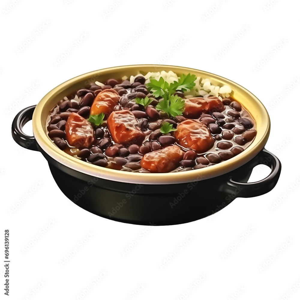 Feijoada isolated on transparent background