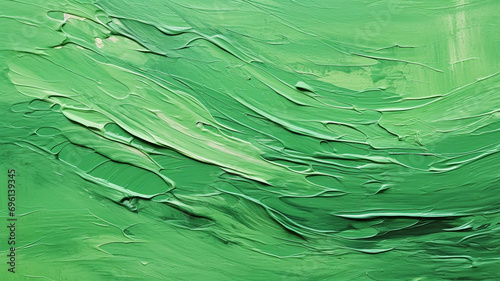 Thick green oil painting background