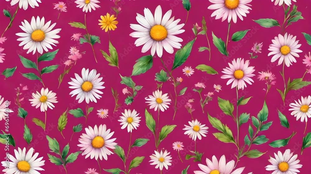 Seamless cute floral vector pattern with meadow flowers . Flower background.Beautiful seamless floral pattern with watercolor hand drawn gentle summer flowers. Stock illustration. Natural artwork. Seamless cute floral vector pattern with meadow flowers . Flower background.Beautiful seamless floral pattern with watercolor hand drawn gentle summer flowers. Stock illustration. Natural artwork.