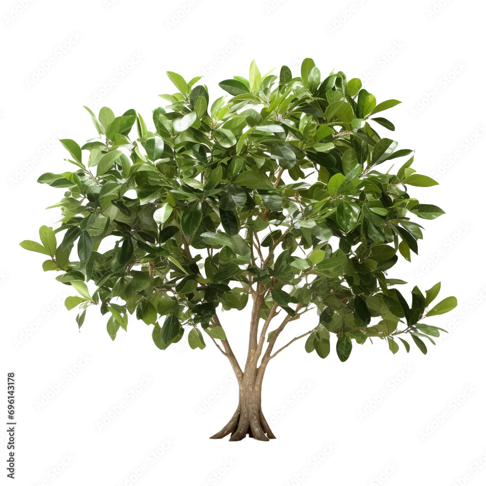 Ficus altissima isolated on transparent background