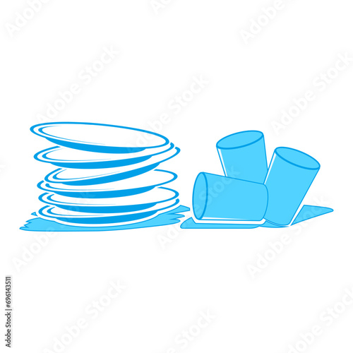 Make a Professional Stack plates Vectors