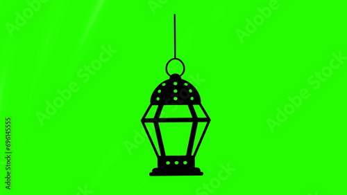 Emblem on green background