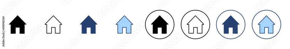 House icon vector. Home sign and symbol