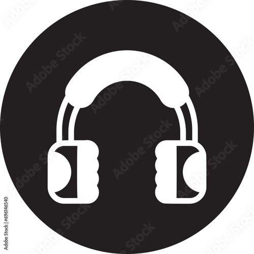 earmuff glyph icon