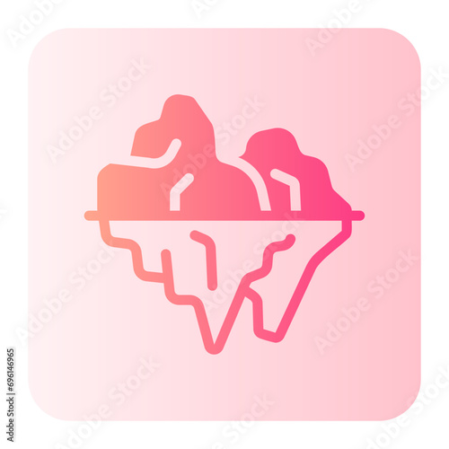 iceberg gradient icon