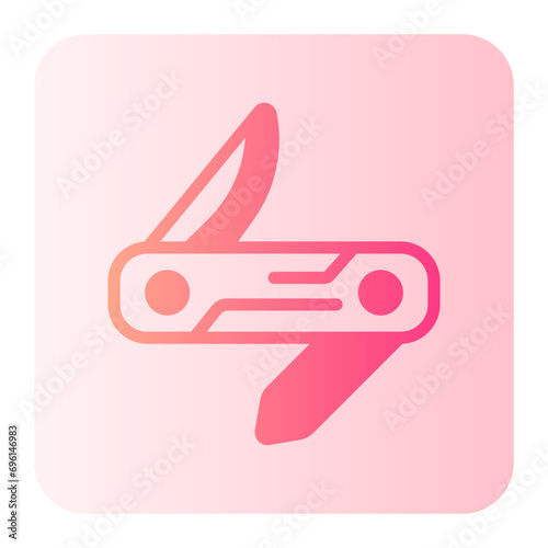 pocket knife gradient icon