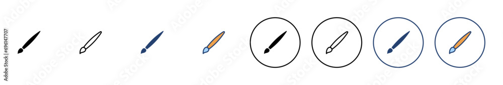 Paint icon vector. paint brush sign and symbol. paint roller icon vector