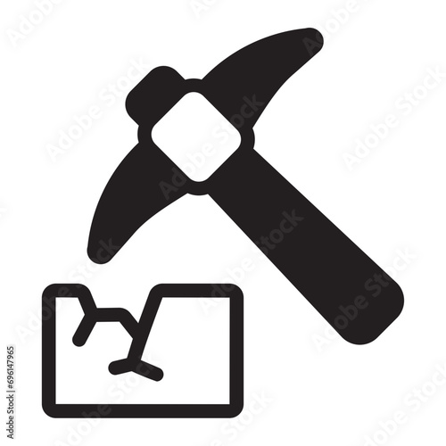 ice breaker glyph icon