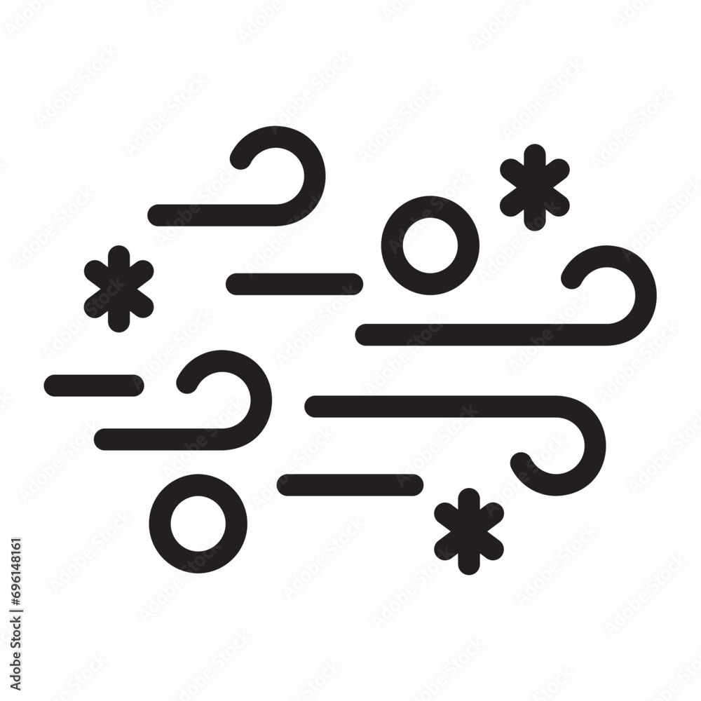 wind line icon wind line icon