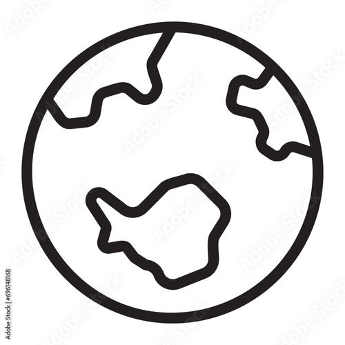 antarctica line icon
