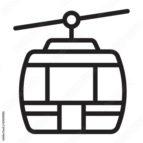 cable car line icon