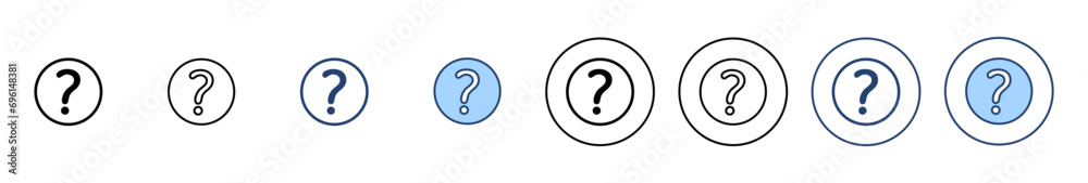 Question icon vector. question mark sign and symbol