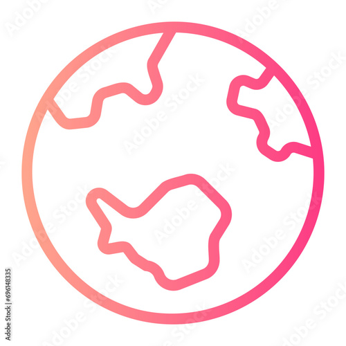 antarctica gradient icon