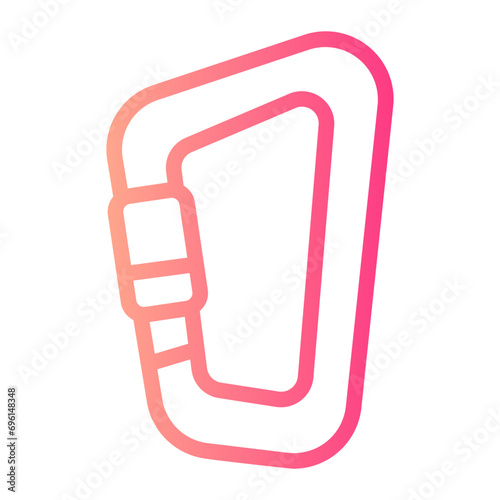 carabiner gradient icon