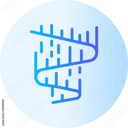 aurora borealis gradient icon